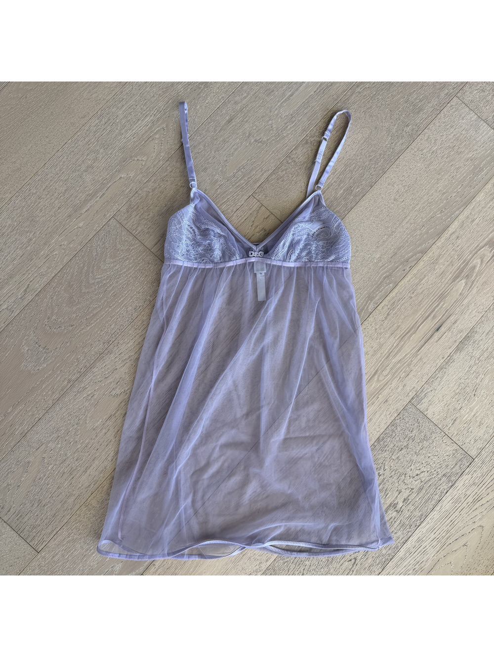 Vintage Dolce & Gabbana Lavender Sheer Fairy Lingerie Slip Dress D&G Embroidered